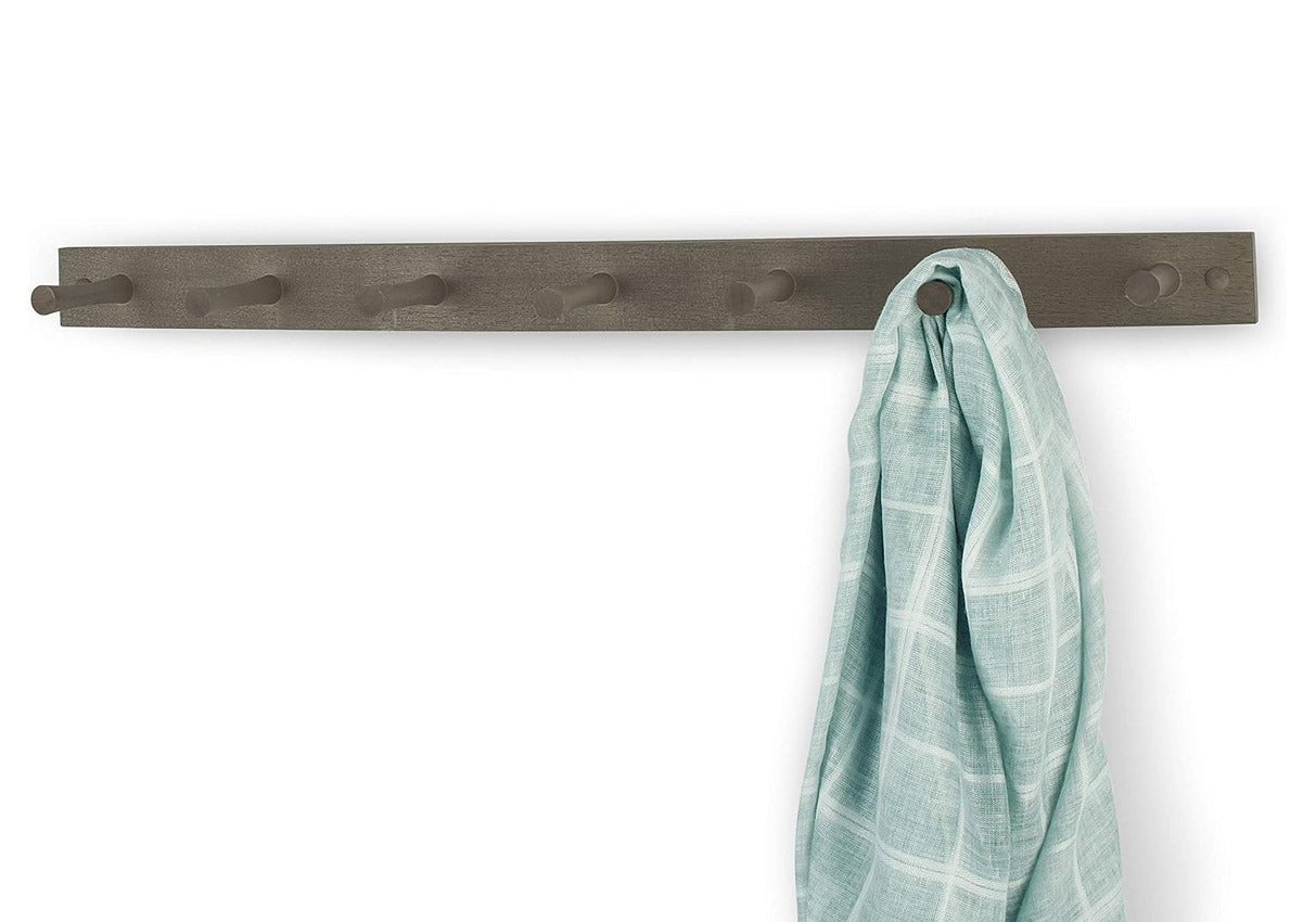 Wooden Peg Rack - Seven Peg