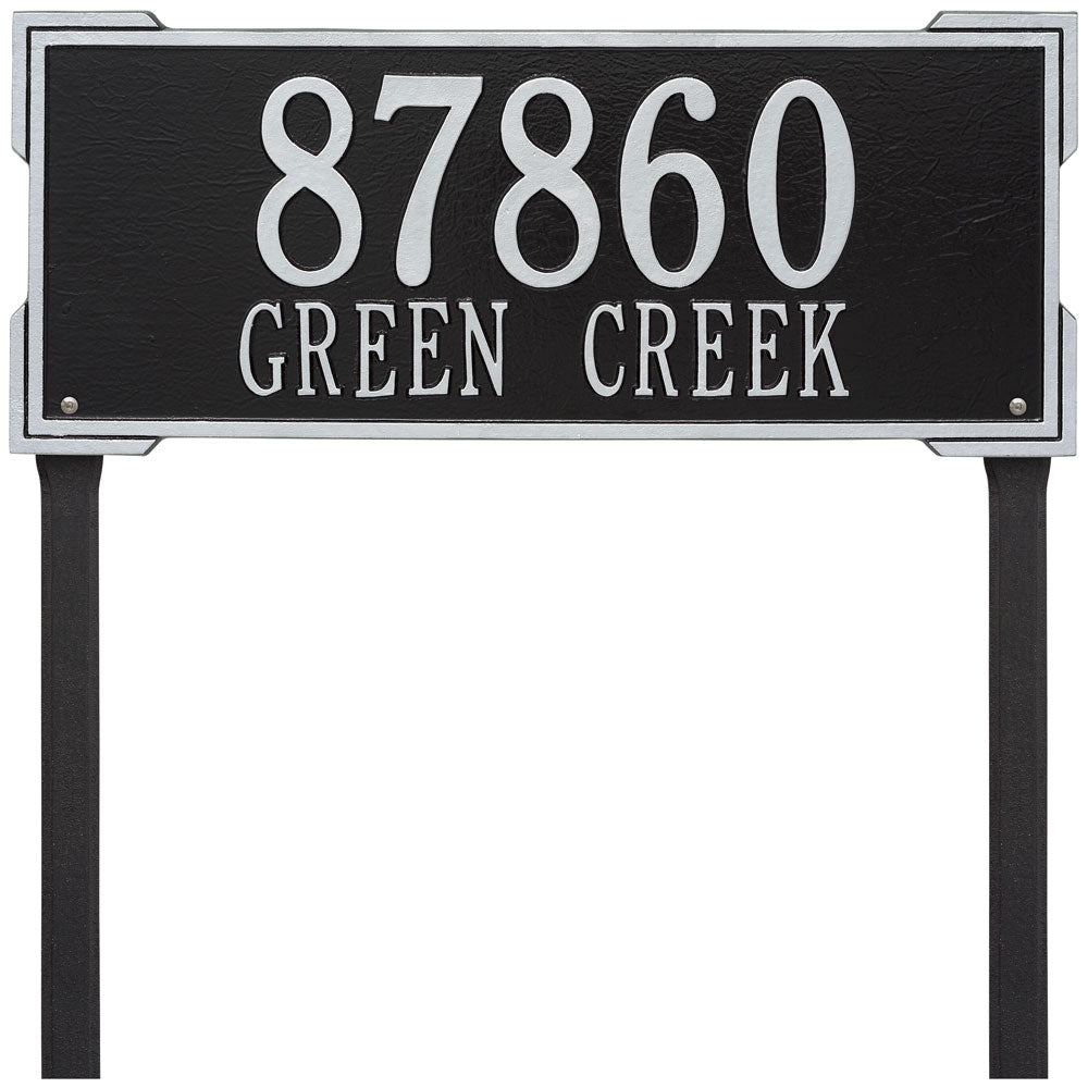 Roanoke Lawn Address Plaque - Estate Two-Line