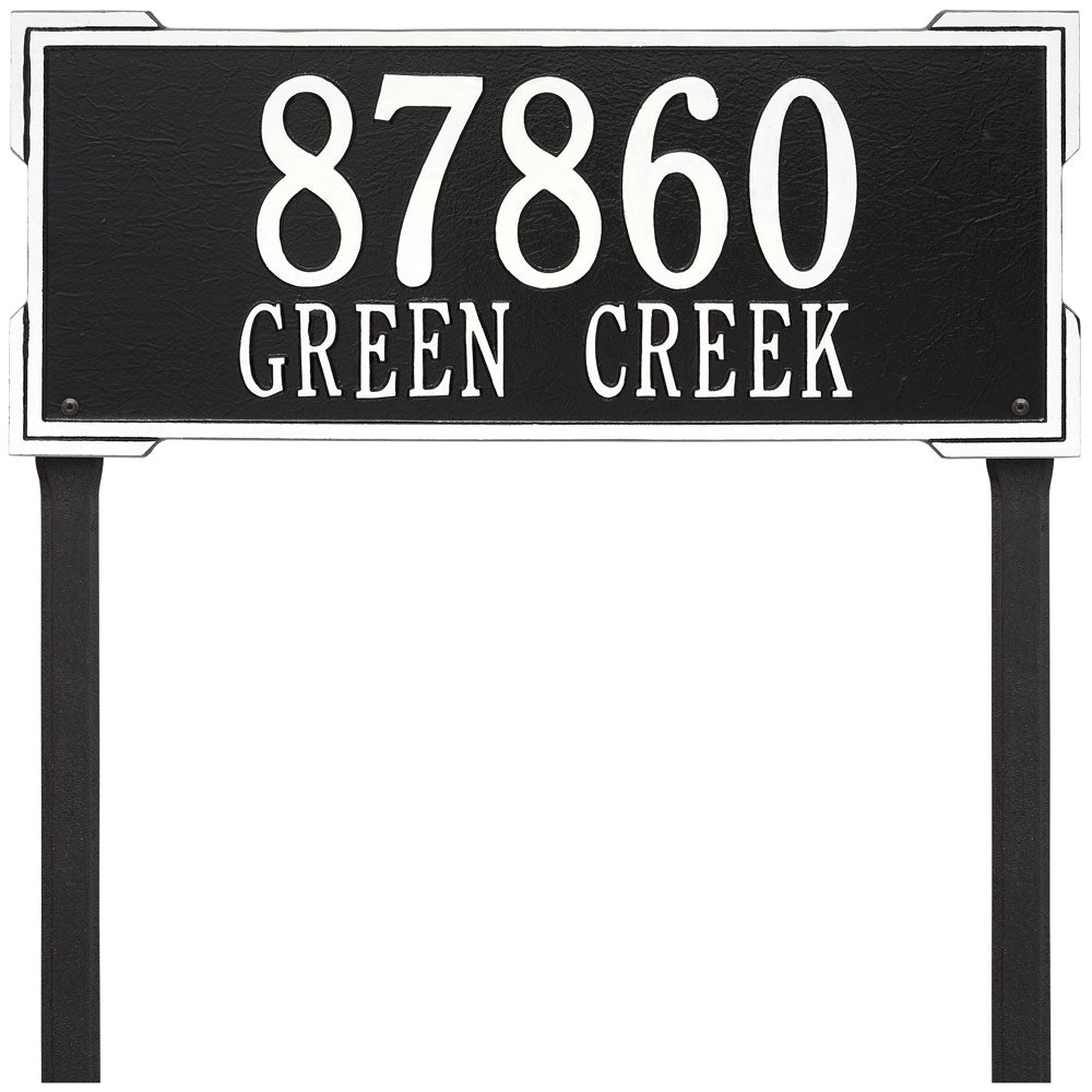 Roanoke Lawn Address Plaque - Estate Two-Line