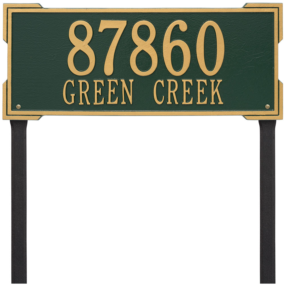 Roanoke Lawn Address Plaque - Estate Two-Line