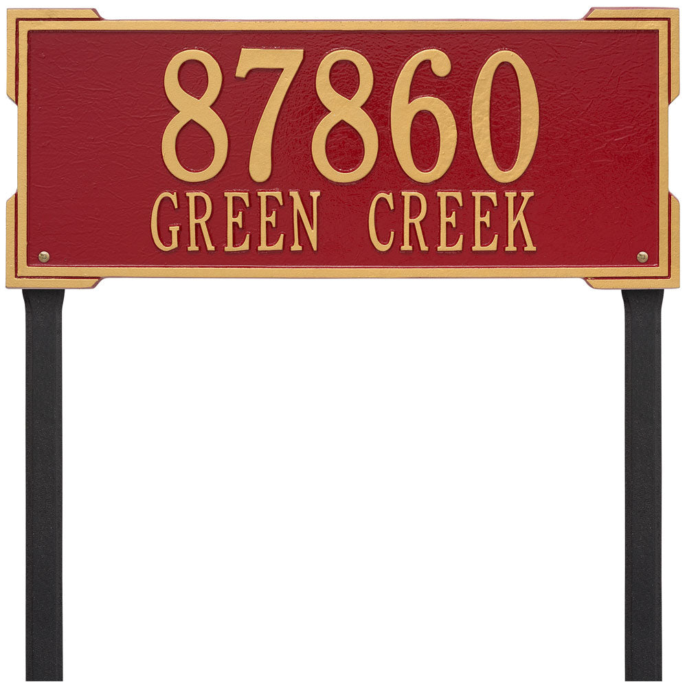 Roanoke Lawn Address Plaque - Estate Two-Line