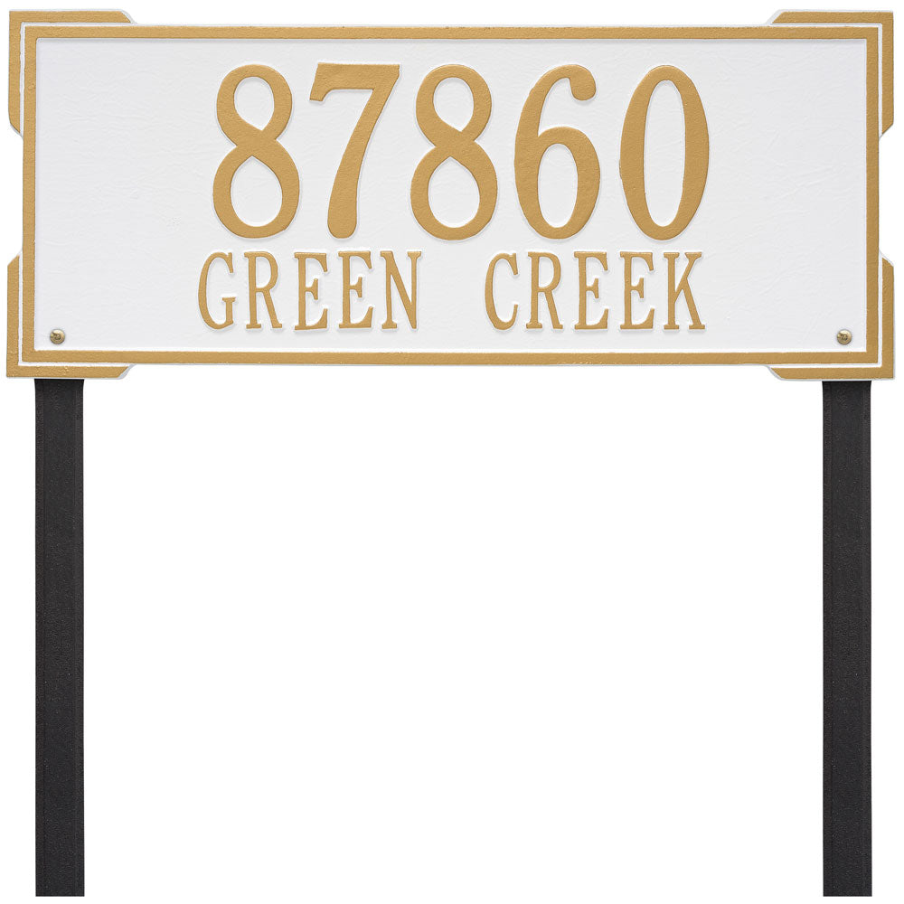 Roanoke Lawn Address Plaque - Estate Two-Line